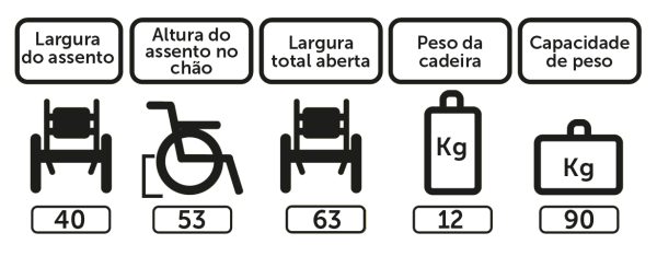 Cadeiras De Rodas Simples Pl001 Proplife - Image 3