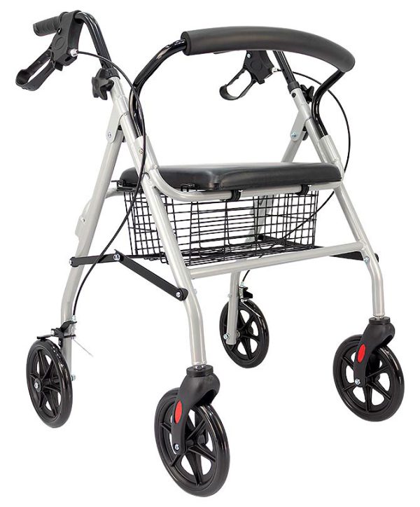 Andador 4 rodas com cesto Praxis