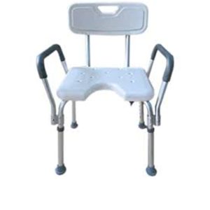 Banqueta para Banho com Alças Laterais e Abertura Frontal