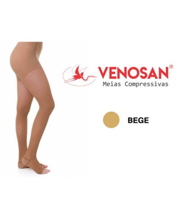 Meia calça venosan 6000 at 20-30 aberto bege - Image 2