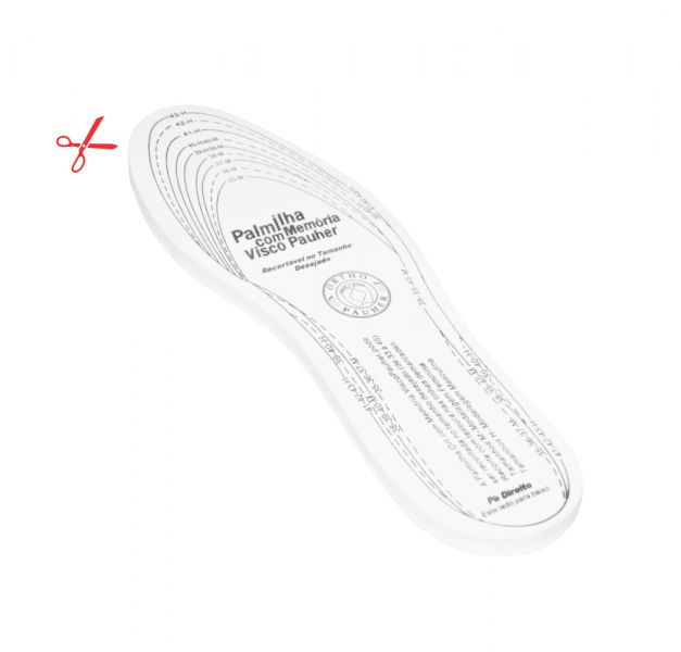 Palmilha Com Memória Visco Pauher