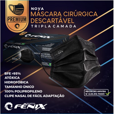 Máscara Descartável Tripla Camada Premium - Imagem 2