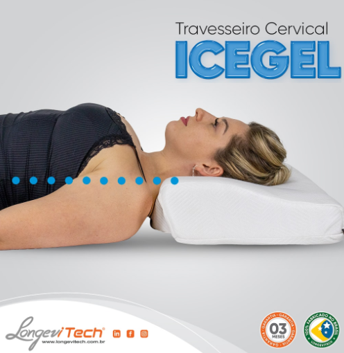Travesseiro Cervical Ice Gel - Imagem 4