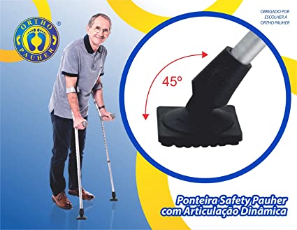 Ponteira Safety com Articulação Dinmica, Ortho Pauher, Preto, Único