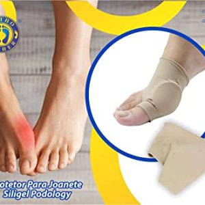 Protetor para Joanete Siligel Podology, Ortho Pauher, Nude, Grande