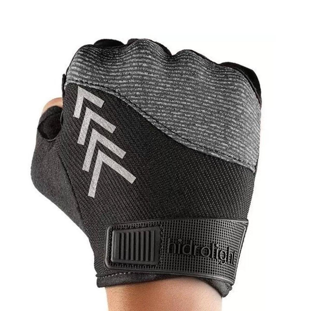 Luva Ciclismo Balance Preto E Cinza Par Hidrolight H95 - Imagem 2