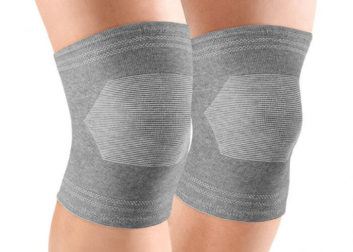 Joelheira Elástica Bamboo Preta ou Cinza - Imagem 2