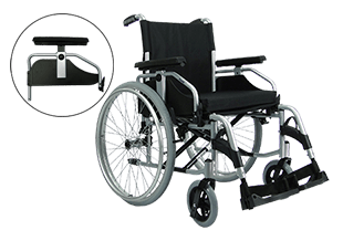 CADEIRA DE RODAS ALUMÍNIO MUNIQUE PRAXIS - Imagem 5
