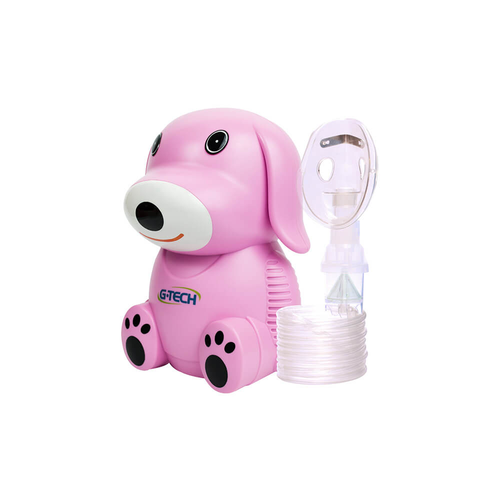 Nebulizador/ Inalador GTECH modelo DOG Azul ou Rosa - Imagem 2
