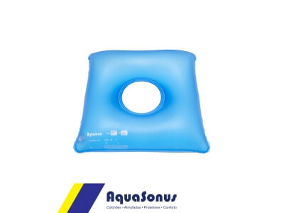 ALMOFADA INFLÁVEL CAIXA DE OVO QUADRADA COM ORIFICIO AQUASONUS