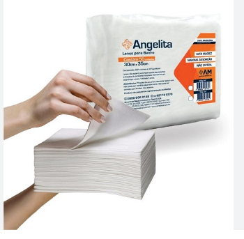 Lenço Para Banho 30cm X 35cm Angelita - Imagem 3