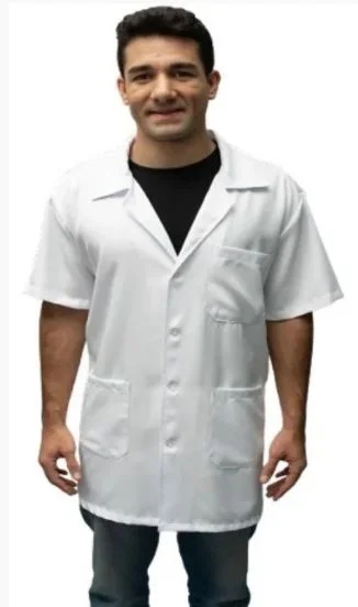 JALECO EM GABARDINE - MANGA CURTA - 5/8 - UNISSEX