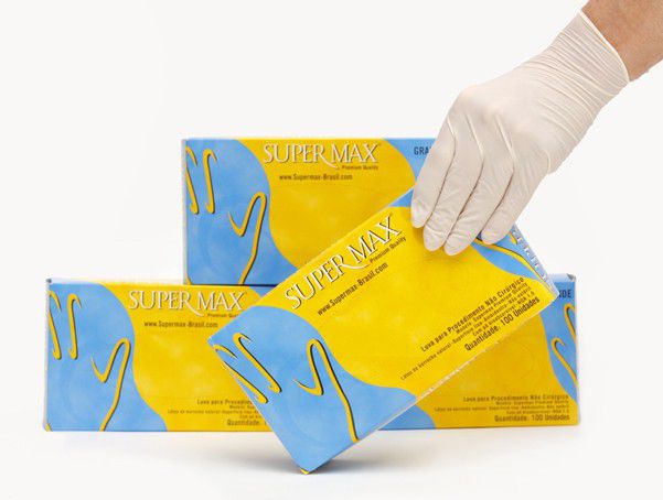 LUVA PARA PROCEDIMENTO NÃO CIRÚRGICO LÁTEX COM PÓ - Imagem 3