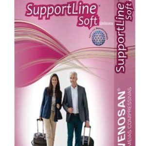 MEIA PANTURRILHA SUAVE PRETA VENOSAN SUPPORTLINE SOFT AD 18-22MMHG UNISSEX PF PRETO