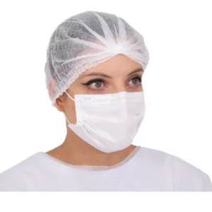 Touca Branca Descartavel Elastico